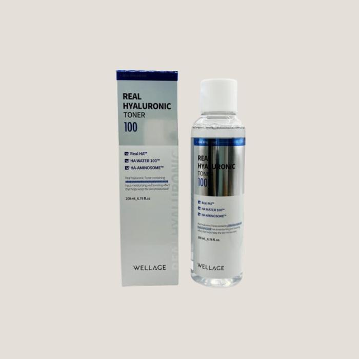 Wellage Real Hyaluronic 100 Toner 200ml x 2 (42565247) color