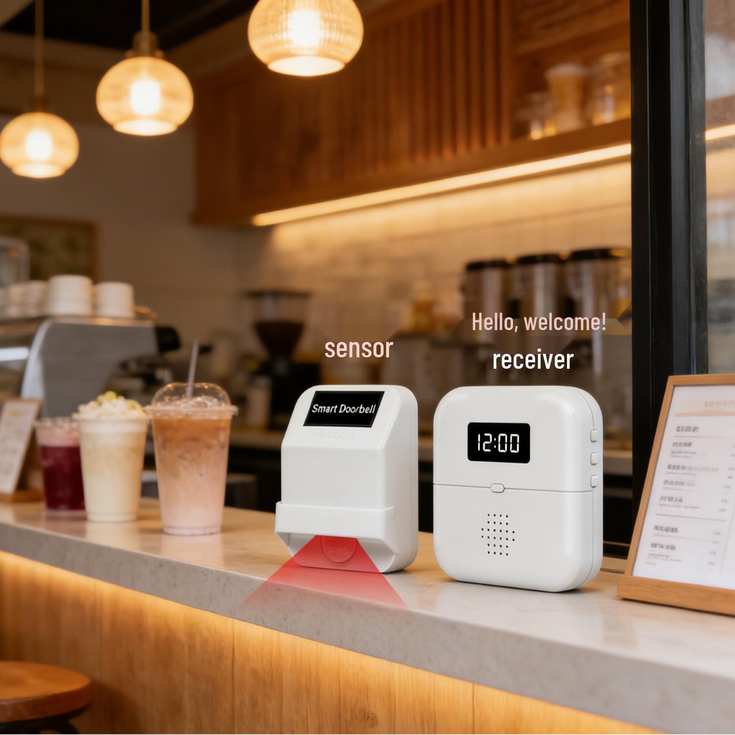 Chenji Welcome Sensor Doorbell for Store Entrances Transmitter (Requires Pairing)