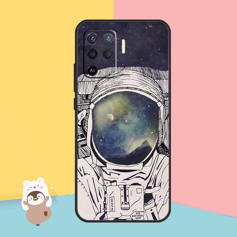 Planet Astronaut Fall für OPPO A74 A93 A83 A91 A53S A9 A5 A31 A53 2020 A15 A16 A1K A52 A72 a94 A54 Abdeckung