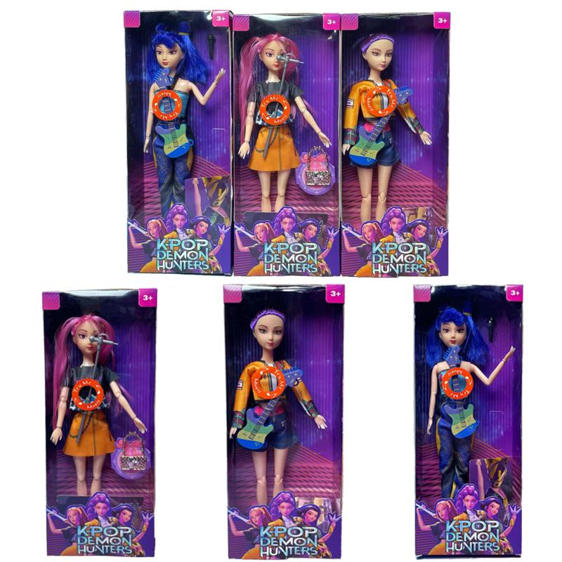 NEW Kpop Demon Hunters Hunter Group Sticky Glue Doll High Appearance Anime Action Figure Perfect Gift for Girls Holiday Birthday
