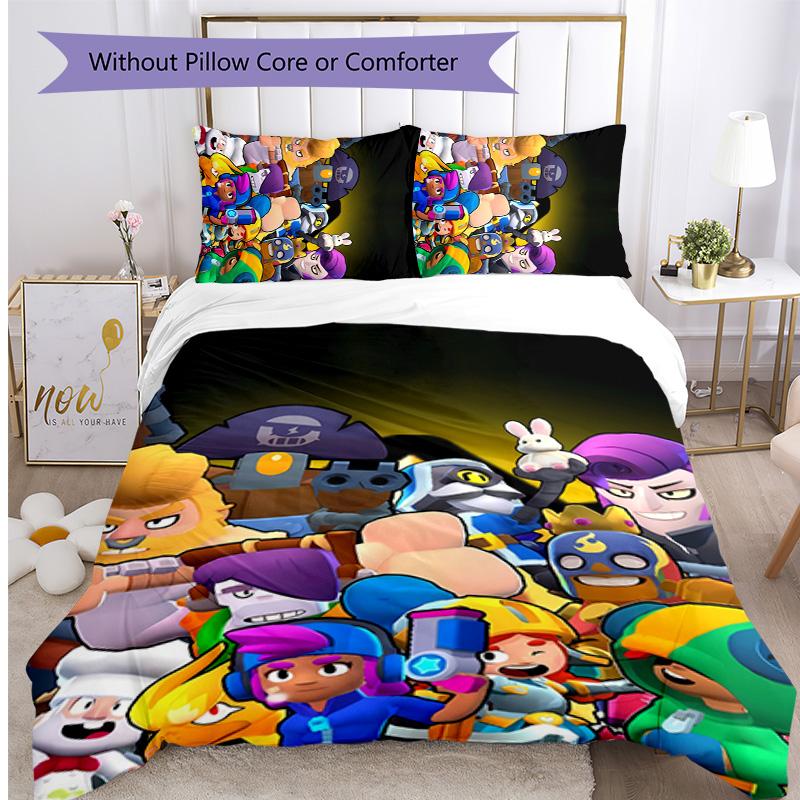 roblox game Printed 3PCS Bedding Set Soft Breathable Duvet Cover Pillowcases Set Washable Bedroom Decor Home Gift