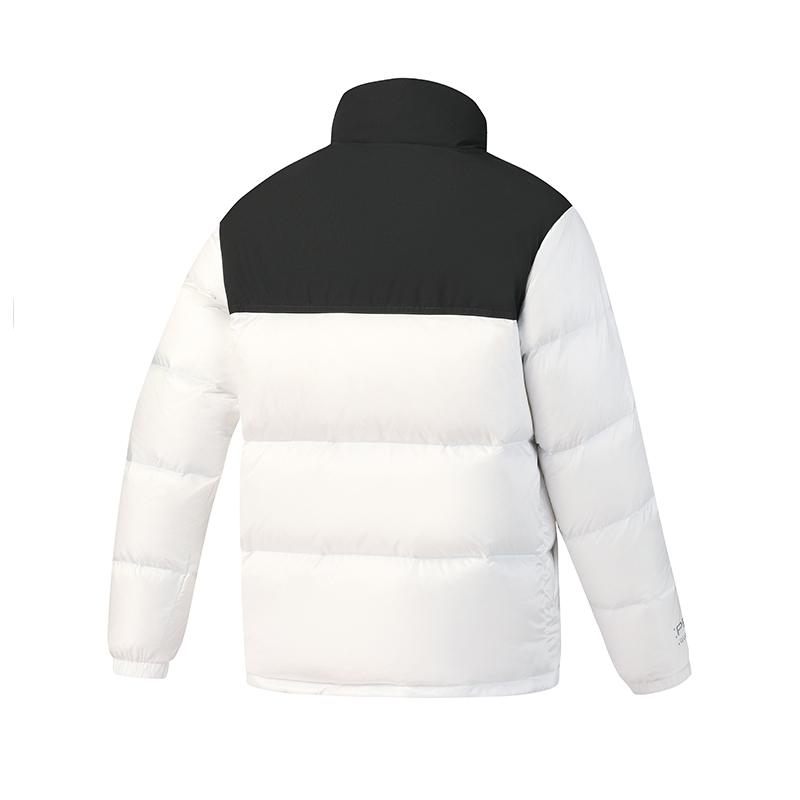 Fila Ski Serie 4810 Snow Peak Gänsedaunen Cool Trendy Sportlich Warm Bequem Gespleißt Stehkragen Daunenjacke Herren Oberbekleidung Jadeweiß A11M546929FWT