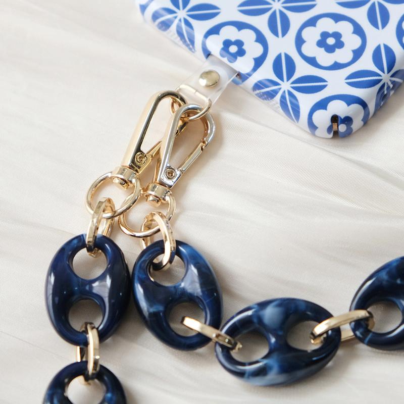 New Phone Accessory Cellphone Parts Chain Anti Lost Universal Cute Metal Shoulder Neck Crossbody Phone Strap Case Holder Chains