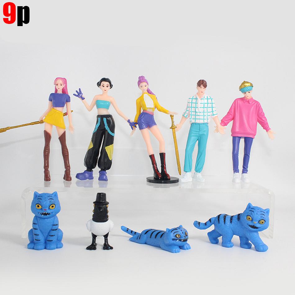 4 Style Kpop Demon Hunters Action Figure Toy Derpys Tiger Rumi Mira Zoey Sussy Figurine Doll For Fans Gift Collection Model