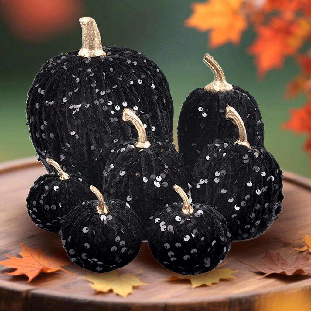 Fall Pumpkin Decor Thanksgiving Fake Pumpkins Autumn Decor 7 Pieces Thanksgiving Table Centerpieces For Indoor Outdoor Living