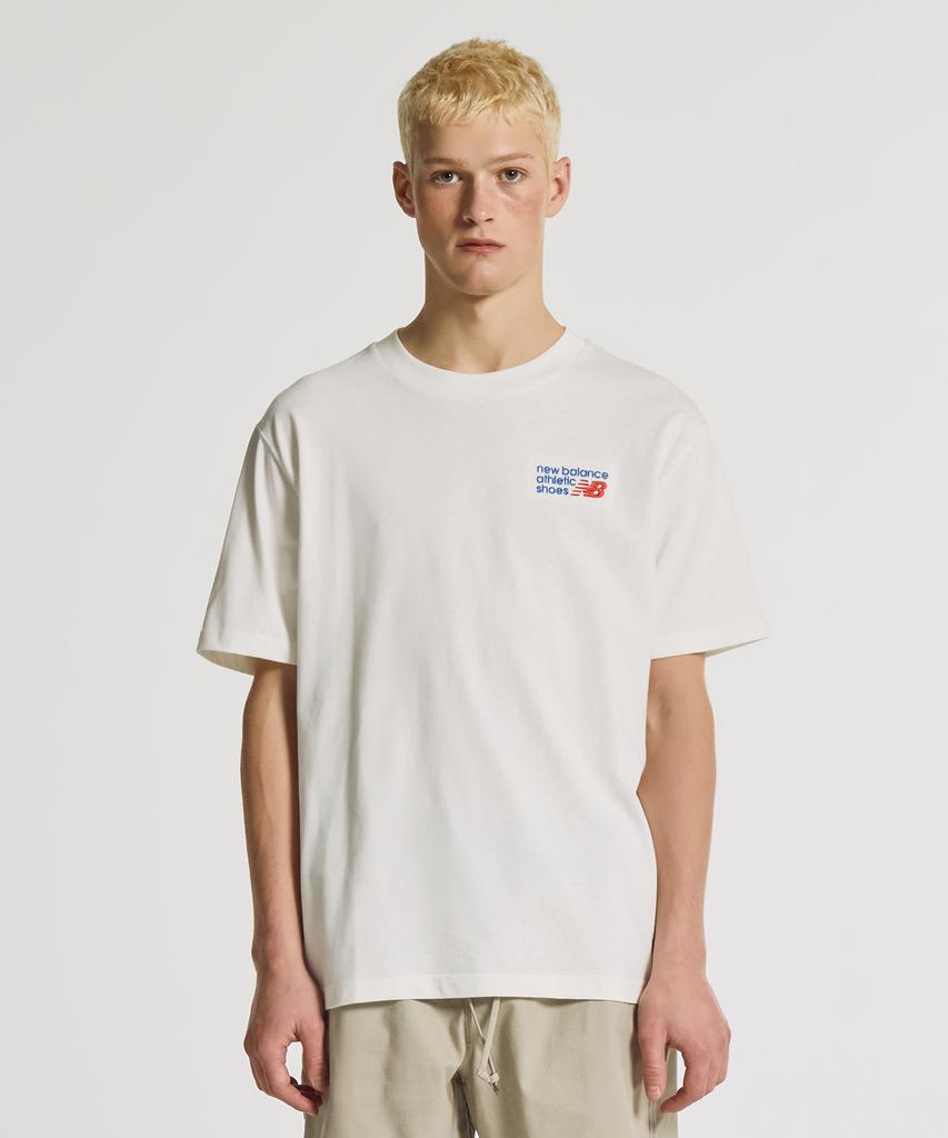 Nyuballanseu Nbneg32823 / Uni Essential Classic Lettering Short Sleeve T-Shirt (White)