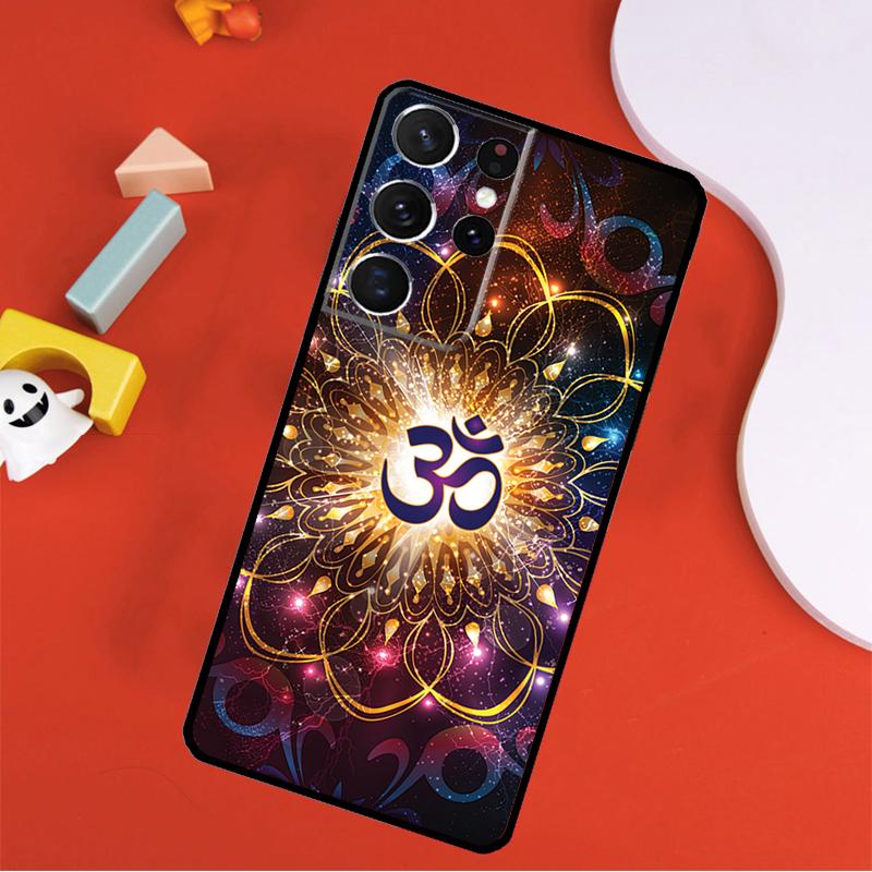 Aum Om Yoga Phone Case For Samsung Galaxy S24 Ultra S25 Ultra S9 S10 S20 S21 S22 S23 Plus S24 FE Cover
