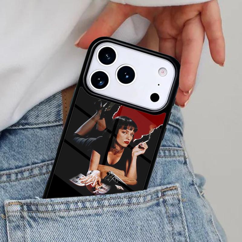Vintage Movie Film Pulp Fiction Phone Case for iPhone 17ProMax 12 13 14 15 16e 17 Pro Max Plus Air Cover