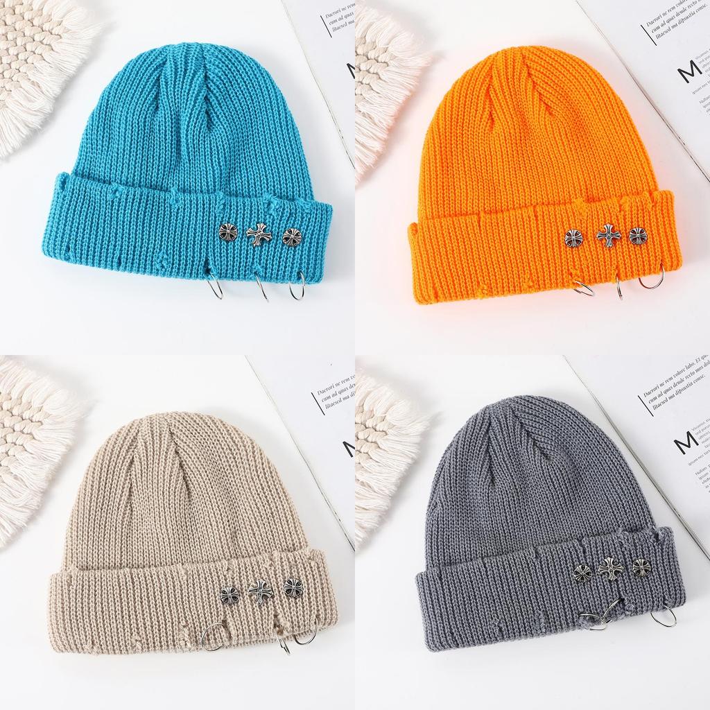 Knit Hat For Men Women Fall Winter Acrylic Warm Windproof Outdoor Sports Fashion Accessory