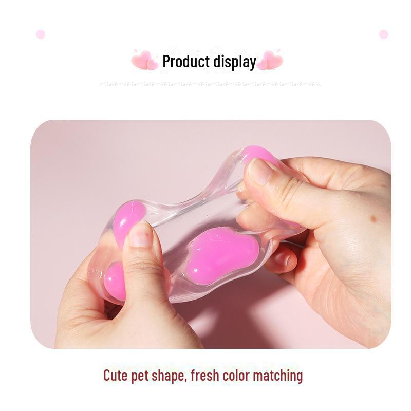 "Crystal Clear Oversized Cat Claw Stress Relief Toy - EDC Decompression for Kids"