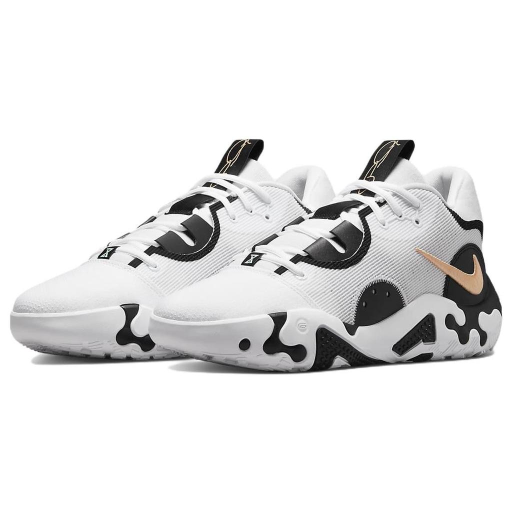 Nike PG 6 Orange Chalk Men Sneakers White Black DC1974-101
