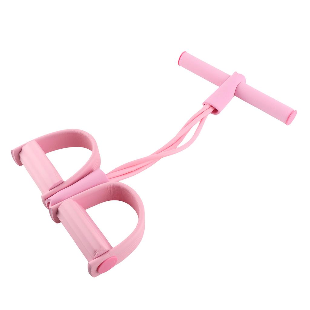 4 Tube Elastic Pull Rope Sit Up Training Pedal Resistance Band   Stretching Fitness Equipment