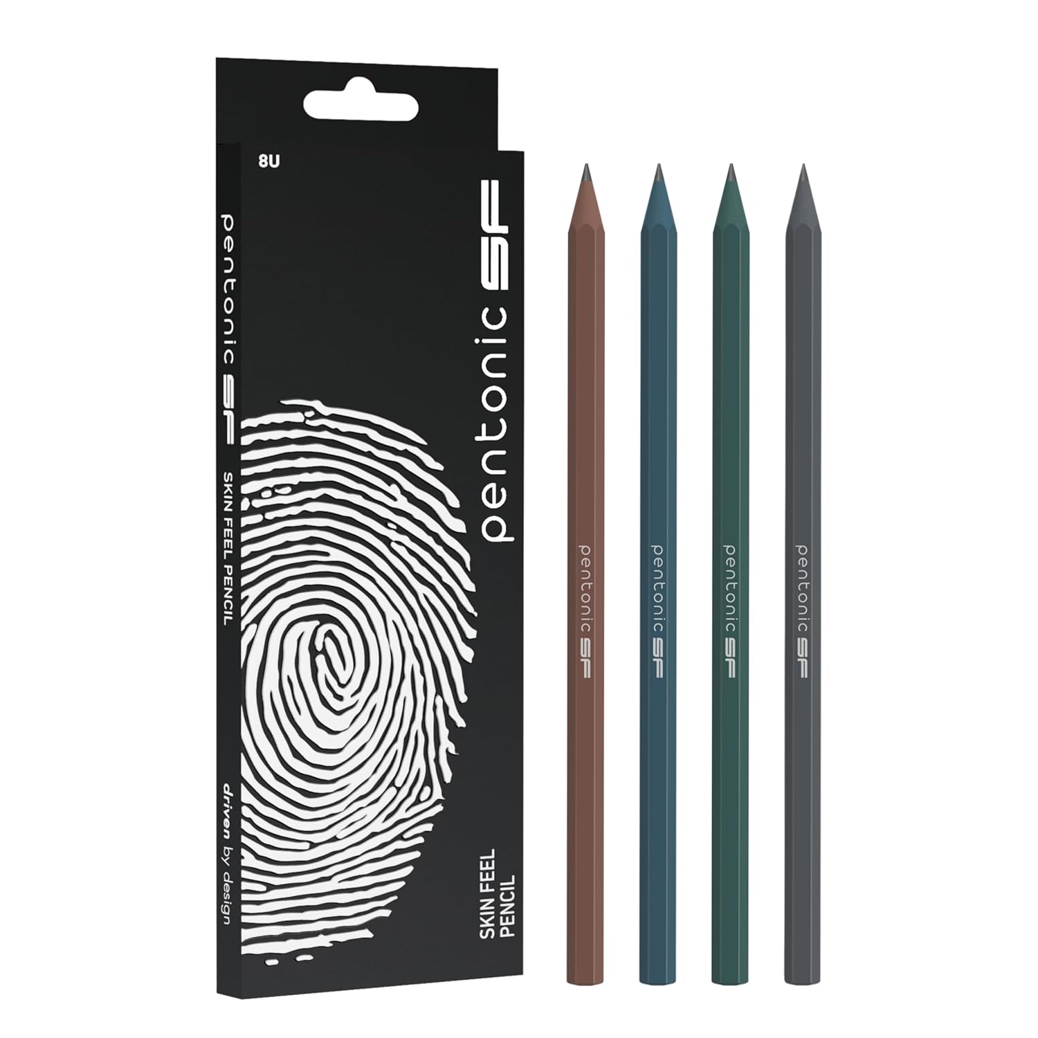 

Деревянные карандаши Pentonic SF | 4 пастельных оттенка | Для жирного письма и легкого стирания | Для школы, офиса, творчества | Упаковка 1 x 8 шт.