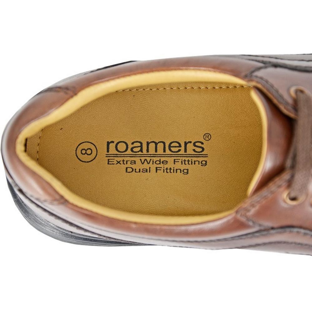 Roamers Men's Leather Extra Wide Formal Shoes