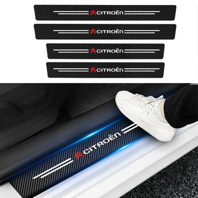 CCV2 Carbon Fiber Car Threshold Strip Door Sill Film Anti Scratch Guards For C4 C3 C2 C1 DS3 Picasso Berlingo Xsara C5 Grand