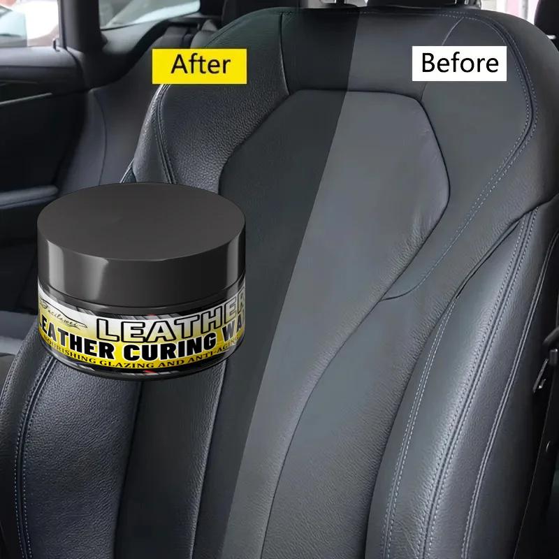 Leather and Plastic Repair Polishing Wax - Automotive interior reconditioning cream for leather/plastic/rubber care