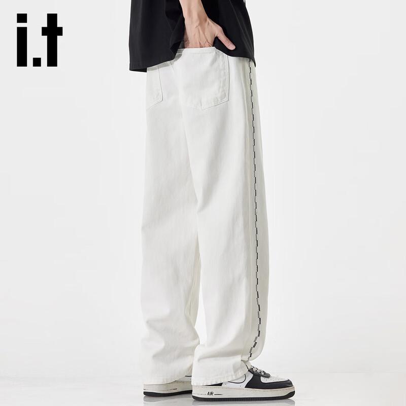 Izzue IT Men's Loose Fit Straight Leg Jeans