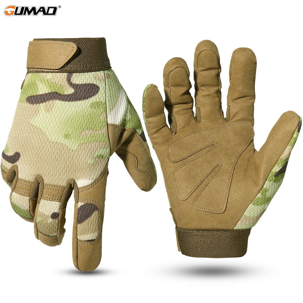 Summer Men Gloves Outdoor Sport Cycling Hunting Full Finger Glove Bicycle Mittens Camo Airsoft Hiking Climbing Shooting