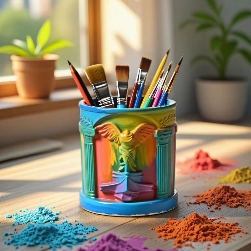 Victory Goddess Relief Candle Jar Silicone Molds Gypsum Flowerpot Mold Plaster Cup Resin Pen Holder Mould Storage Jar Home Decor