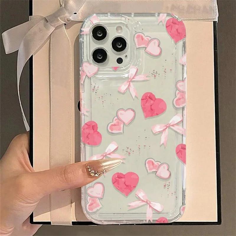 Air Cushion Phone Case for  Redmi 13 4G 13c 12c Note 12 11 13 Pro Plus 5G 12s 11s 10s 10 Pro 4G  Leopard Love Heart Cover
