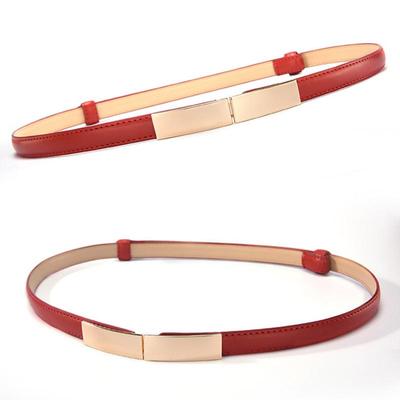 Damen Casual Gürtel Kunstleder Schnalle Retro Gürtel Damen Accessoires