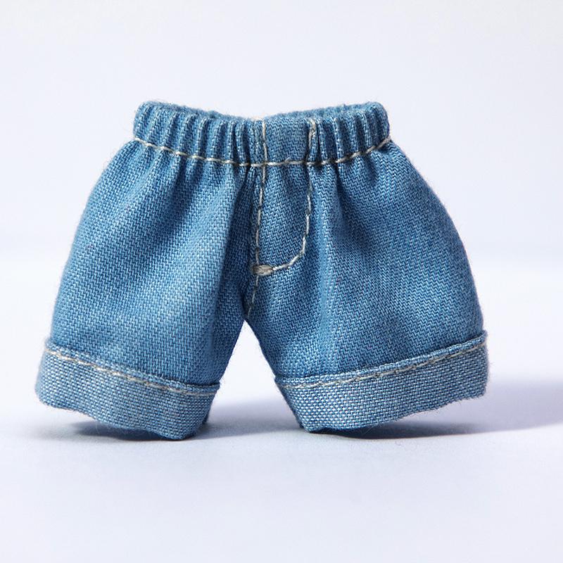 Handmade Ob11 Doll Pants Clothes Doll Grid Pattern Jeans Shorts Doll Accessories For Penny, Molly, Obitsu11,Gsc 1/12 Bjd Dolls