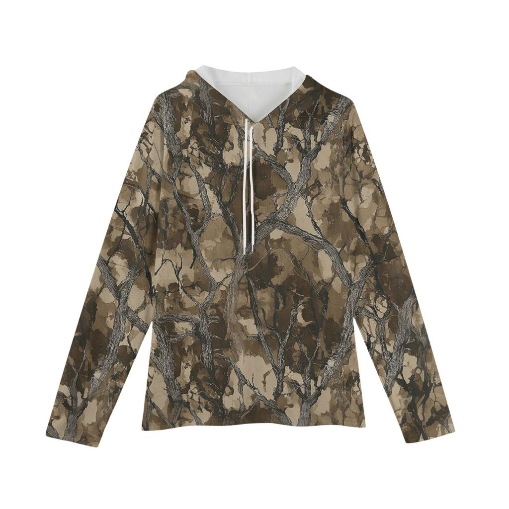 Men's Loose-fitting Casual Camouflage Print Hooded Sweatshirt