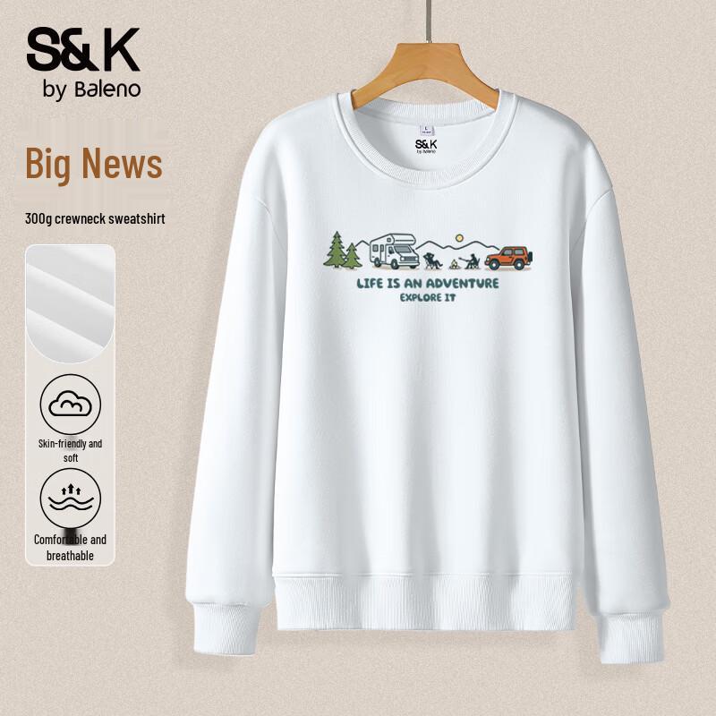 

Baleno Men s S&K Series Loose Fit Crew Neck Sweatshirt M