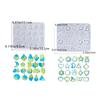 Pack of 2 Resin Earring and Necklace Molds Flower Shape Silicone Accessories Moulds Jewelry Part Moulds for Pendants