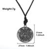 Vintage Mystical Star Pendant Necklace Double Sided Pentagram Charm Antique Wax Rope Chain Lucky Symbol Jewelry