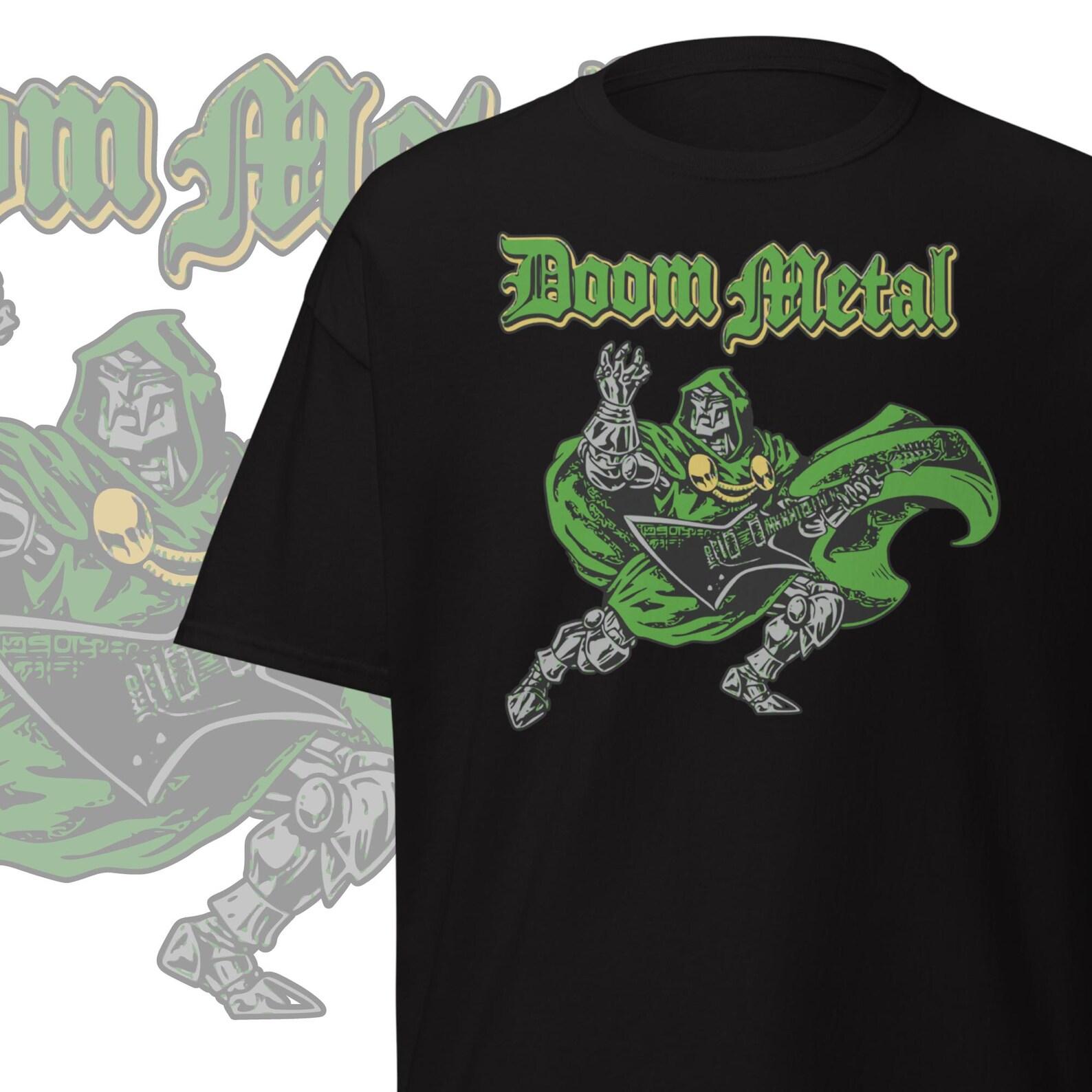 I Love Doom Metal T-Shirt Stoner Rock Apparel Heavy Metal Band Merch M