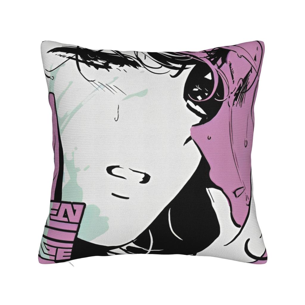 Alien Stage Anime Square Pillow Cases Cushion Cover Funny Zipper Decorative Pillowcase for Home 40x40cm