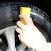 10PCS Car Wheel Hub Cleaning, Corner Wiping, Curved Surface PE Waxing, Beauty Tire Sponge Wiping, Cleaning, Car Wash Brush