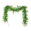 Multicolored Seasonal Vines 1.8M Artificial Ivy Vines, Halloween Garland Hanging Plastic Leaves Vine, UV Resistant Flexible for Porch Greenery Indoor