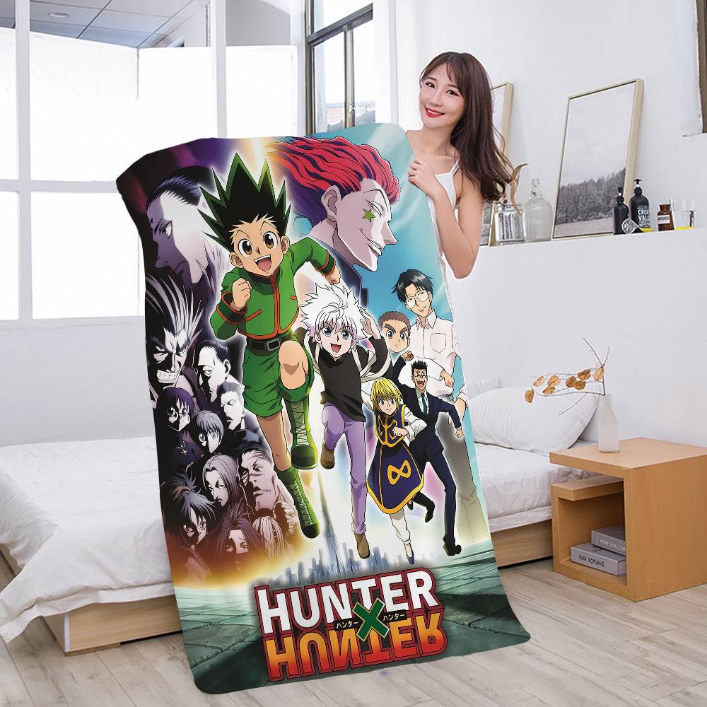 Hot Japan Anime Hunter X Hunter Bath Towel Microfiber Soft Water Breathable For Girl Kids Decorative Cartoon Beach Towel