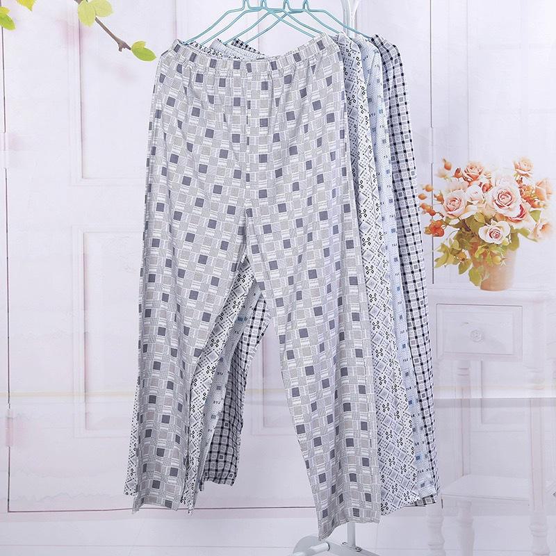Men's 2024 Double Pocket Cotton Pajama Pants - Lightweight, Casual, Spring/Autumn Wear