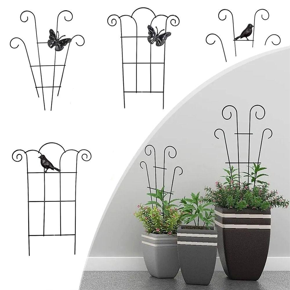 Metal Plant Support Stake Stand Plant Climbing Frame Flower Support Plant Pot Fixed Stake Climber Pole Indoor Garden Accesorries