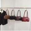 Winter niche high-end shoulder bag retro trendy underarm bag women's winter new fashion oil wax leather square