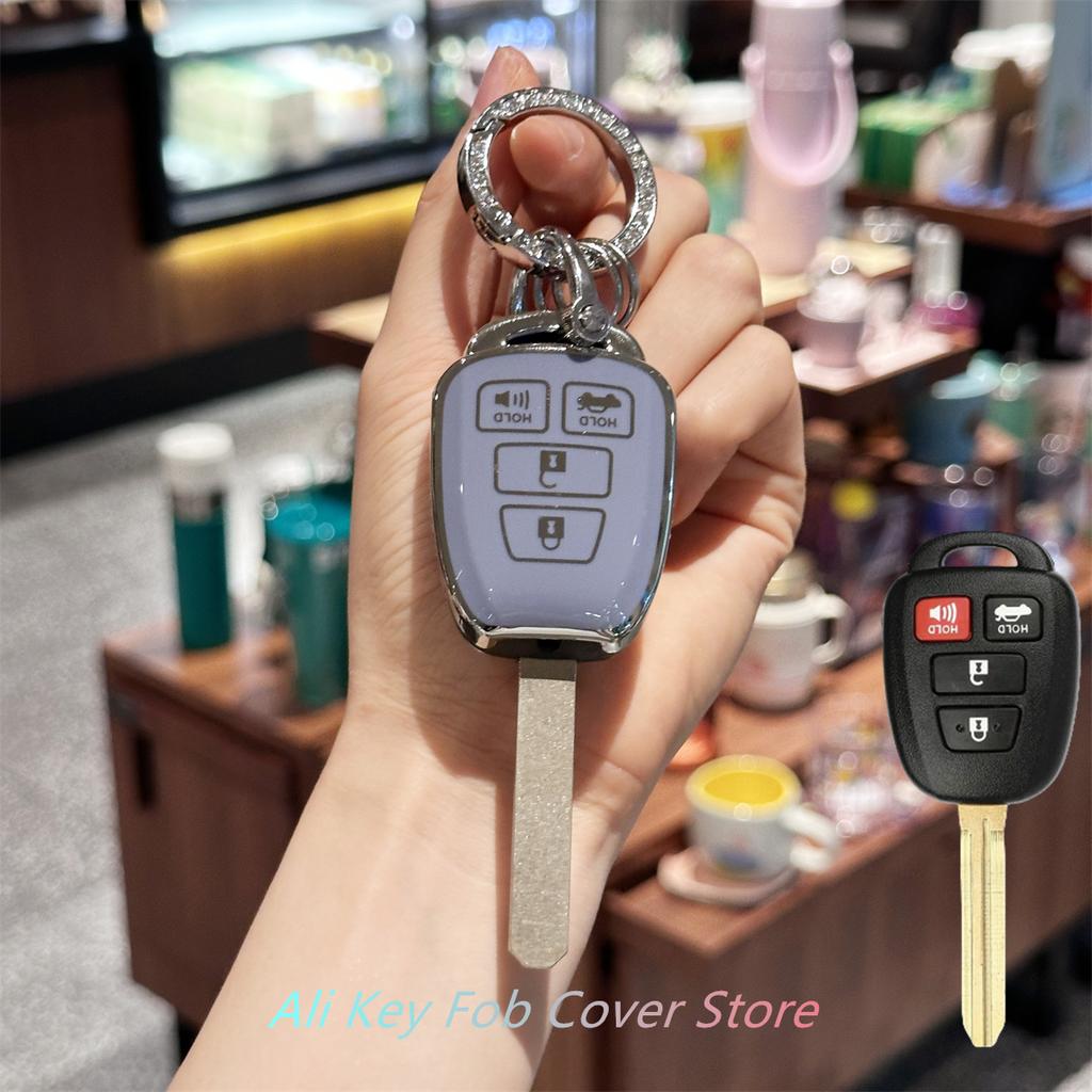 Key Fob Cover with Keychain Lanyard for Toyota Corolla 2014 2015 2016 2017 2018 2019 Camry 2014-2017 Tacoma 2016-2018
