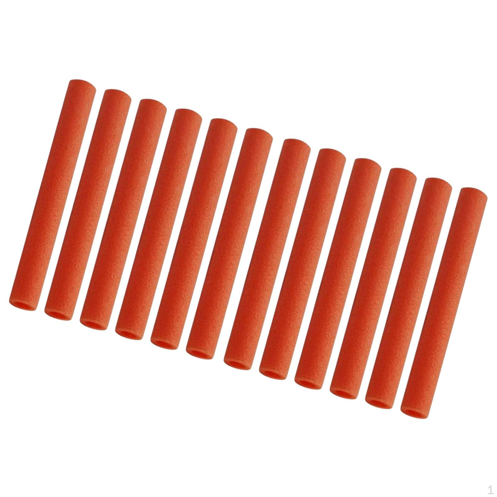 

12 упаковок пінопластових чохлів для палиць для батутів, аксесуарів помаранчевий