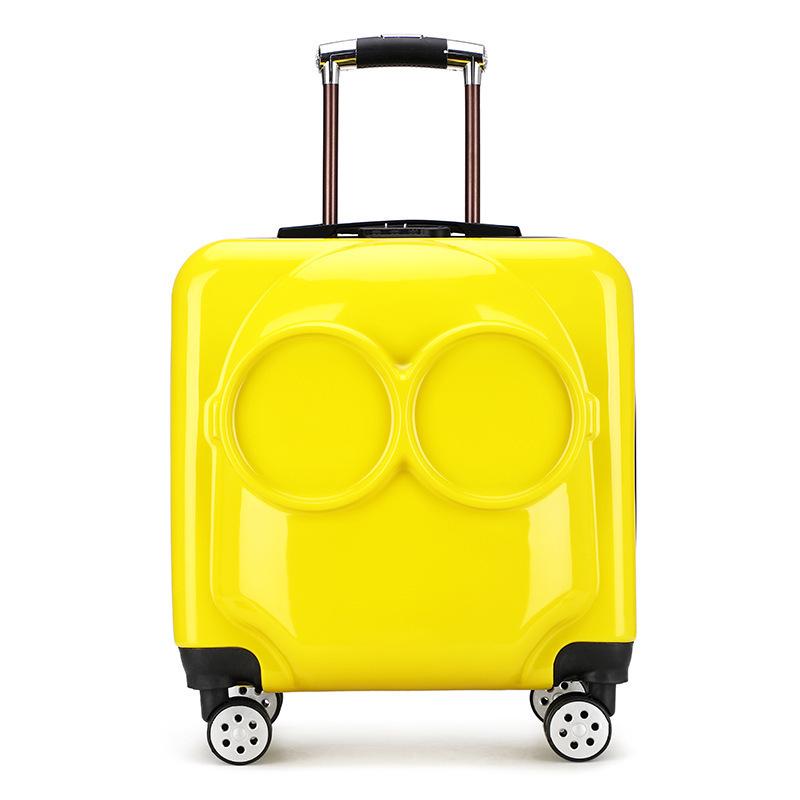 Children's Cartoon Trolley Suitcase with Universal Wheels - Ideal for Boys and Girls