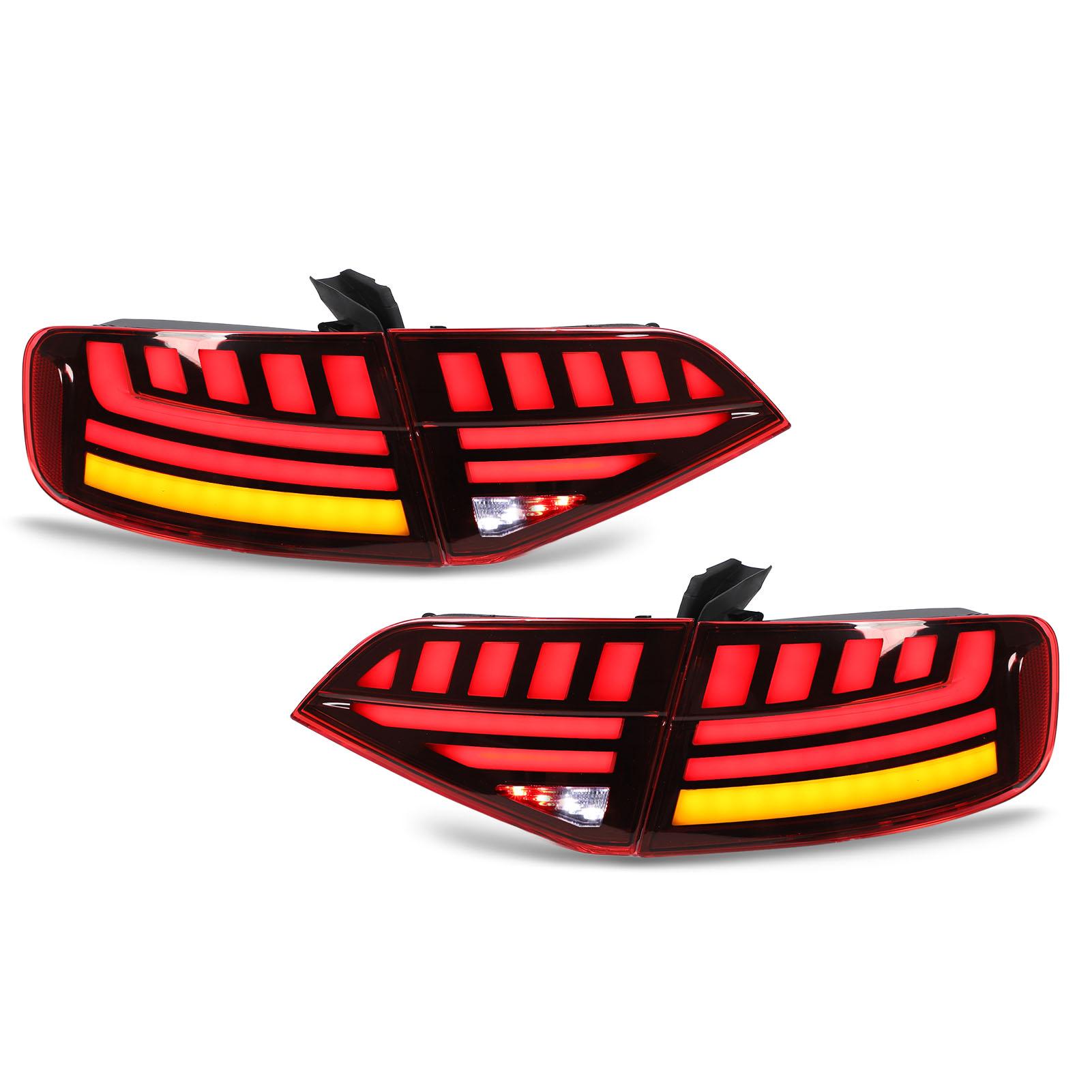 

Светодиодные задние фонари Задний фонарь с динамическим указателем поворота для A4 B8 Preфейслифтинг седана S4 с 2009 по 2012 гг. красный