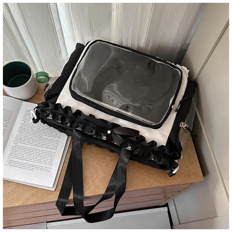 

New high-value, fresh, sweet and transparent, lightweight spring outing backpack for junior high school students