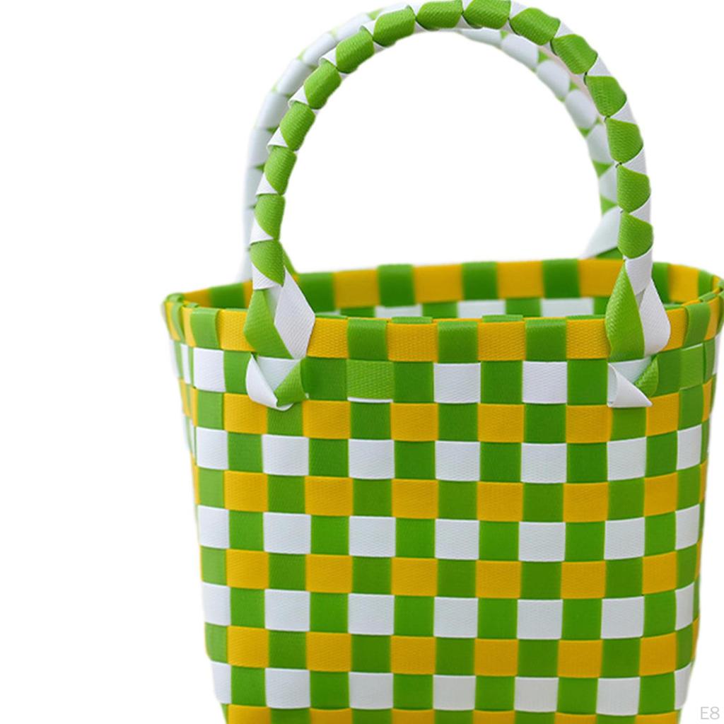 Breathable Woven Summer Handbag, Ideal for Beach, Picnics, Shopping, Vacation Or Travel