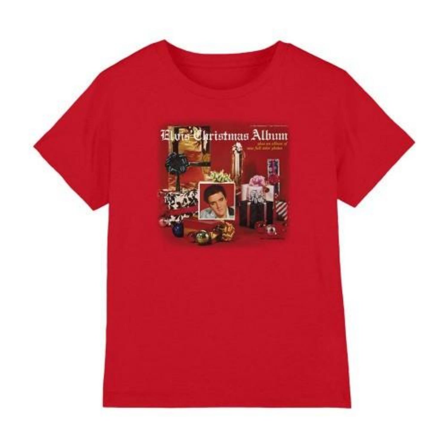 

Elvis Presley Childrens_Kids Album Christmas T-Shirt S чёрный