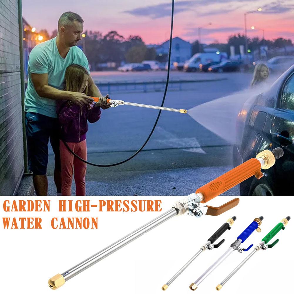 Garden High-pressure Water Gun Hose Nozzle For Garden Hose Hydro Jet Hose Pipe Wand Nozzle Sprayer Accessories Maintenance Q6E5