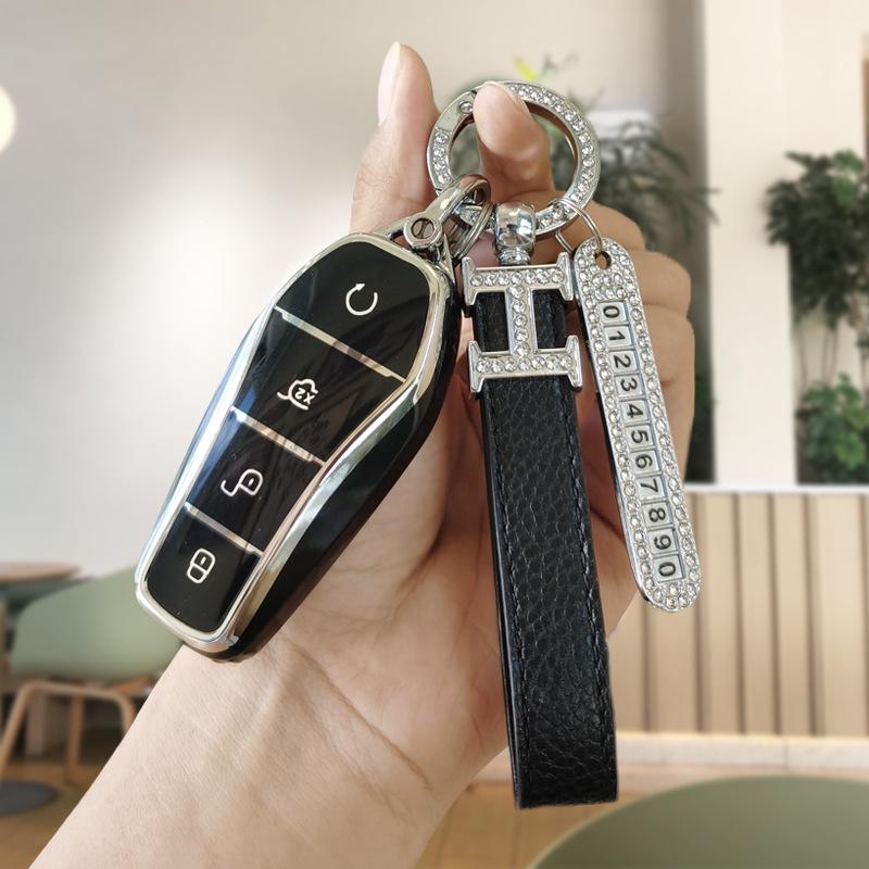 Proper for BYD Han Key Case Han EV Champion Edition - Dedicated NFC Card Car Cover with Buckle.