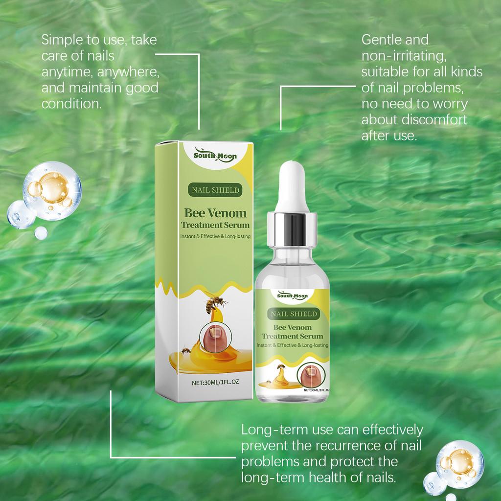 Nourishing South Moon Nail Repair Liquid For Healthy Strong Shiny Nails And Cuticle Care