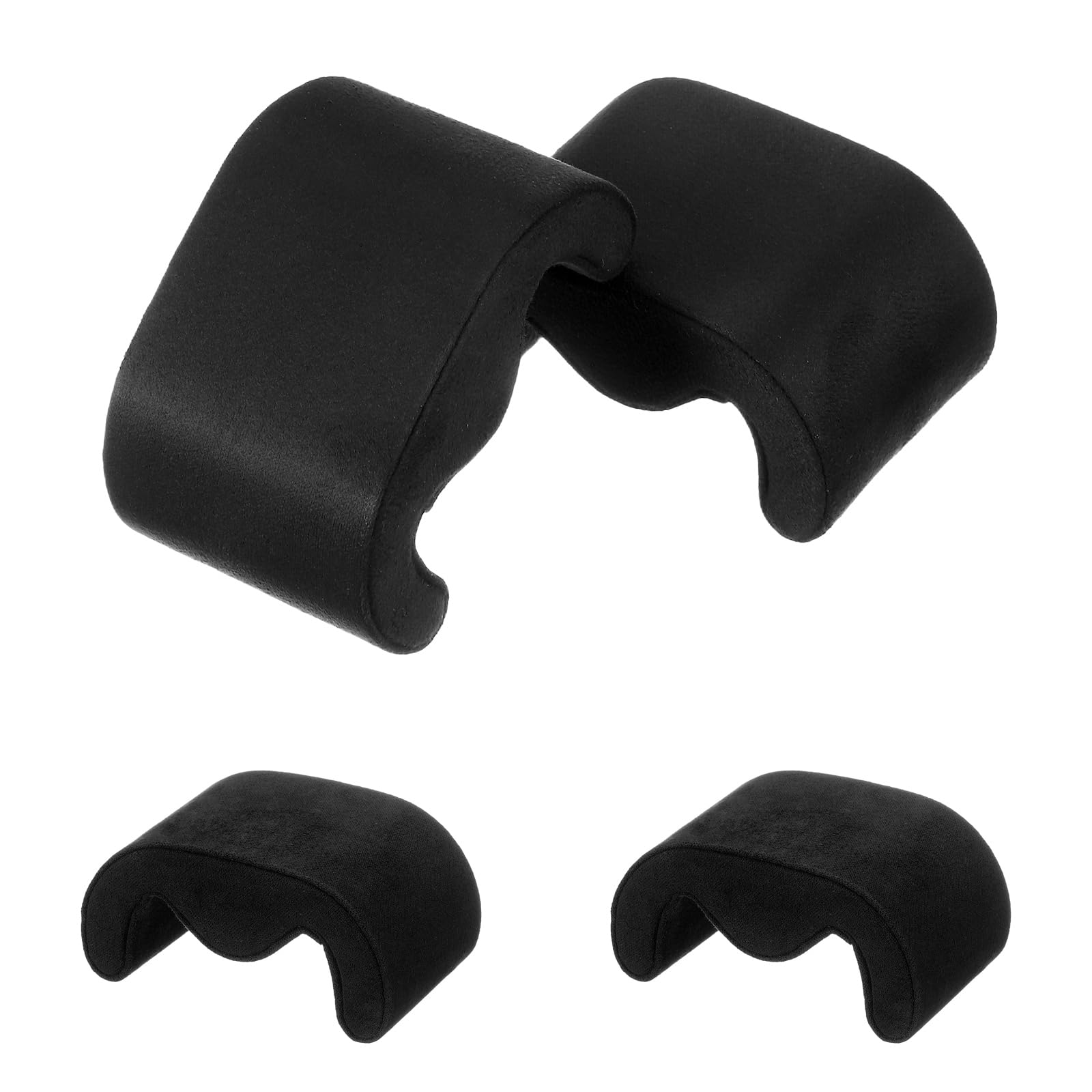 

uxcell 4-Piece Set Watch Case Pillow, Medium Size, Velvet, Watch Display Cushion, Bracelet Storage & Display, Black