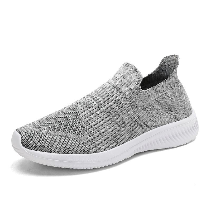 Men's shoes new mesh fly-woven shoes overalls cotton shoes large size casual shoes lazy shoes